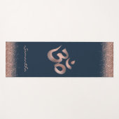 Persoonlijke Roze Gouden Om Symbool Yogamat (Voorkant (horizontaal))