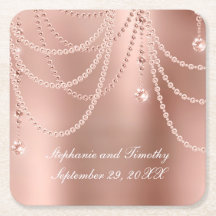 Persoonlijke Roze Gouden Parels Diamanten Bling Br