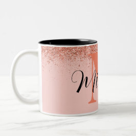 Persoonlijke Roze Gouden Vintage Cadeaus Twee-Tons Tweekleurige Koffiemok