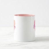 Persoonlijke Roze Hart Mok (Midden)