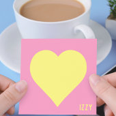 Persoonlijke Roze Hart Post-Its Post-it® Notes