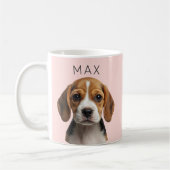 Persoonlijke Roze Honden Foto Mok (Links)