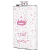Persoonlijke Roze Kroon Koningin Heupfles (Links)