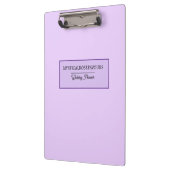 Persoonlijke Roze Lavendel Klembord (Links)
