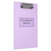 Persoonlijke Roze Lavendel Klembord (Rechts)