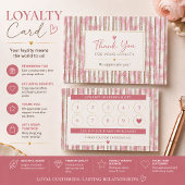 Persoonlijke Roze Loyalty Rewards Card