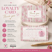 Persoonlijke Roze Loyalty Rewards Card
