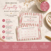 Persoonlijke Roze Loyalty Rewards Card