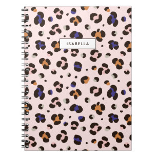 Persoonlijke Roze Luipaardprint Notitieboek