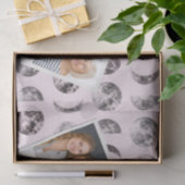 Persoonlijke Roze Maanfase Hemelse Naam Cadeau Tissuepapier (Geschenk)