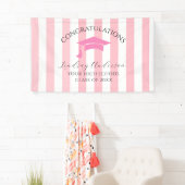 Persoonlijke Roze Meisjes Afstuderen Spandoek (Insitu)