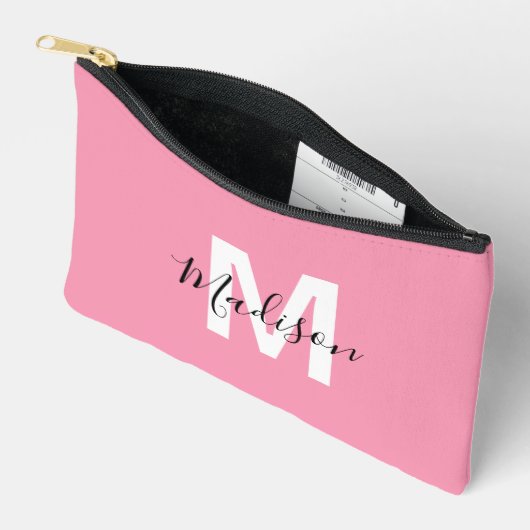 Persoonlijke Roze Monogram Etui (Open)