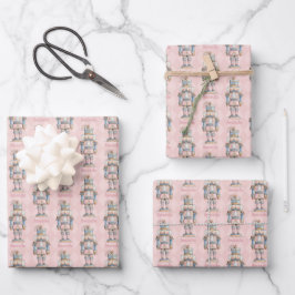 Persoonlijke Roze Notenkraker Kerstmis Inpakpapier Vel