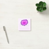 Persoonlijke Roze Paarse Bloem Post-It Notities Post-it® Notes (Kantoor)