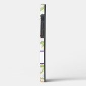 Persoonlijke Roze Paarse Witte Bloemen Case-Mate iPhone Case (Achterkant / Links)