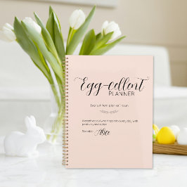 Persoonlijke Roze Paashaas Planner