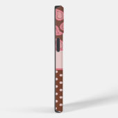 Persoonlijke roze paisley & poka dots telefoontas Case-Mate iPhone case (Achterkant / Rechts)