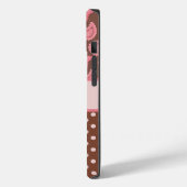 Persoonlijke roze paisley & poka dots telefoontas Case-Mate iPhone case (Achterkant / Links)