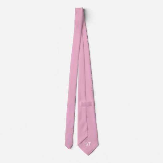 Persoonlijke Roze Parel Trouw Bruidegom Stropdas (Achterkant)