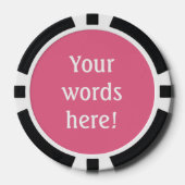 Persoonlijke Roze Poker Chips (Voorkant)