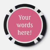 Persoonlijke Roze Poker Chips (Achterkant)