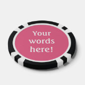 Persoonlijke Roze Poker Chips (Enkel)
