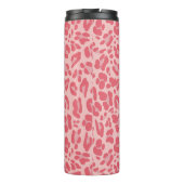Persoonlijke roze rendieren thermosbeker (Achterkant)