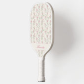 Persoonlijke Roze Roos Bloemstuk  Pickleball Paddle (Links)