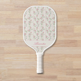 Persoonlijke Roze Roos Bloemstuk Pickleball Paddle