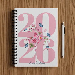 Persoonlijke Roze Roos  Planner