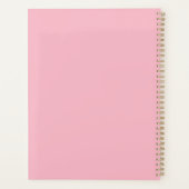 Persoonlijke Roze Roos Planner (Achterkant)