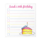 Persoonlijke roze-roze-zeeplantaarn notitieblok (Voorkant)