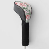 Persoonlijke Roze Rozen Golfheadcover (Schuin)