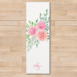 Persoonlijke Roze Rozen Yogamat