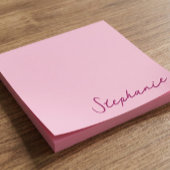 Persoonlijke Roze Script Post-it Plakbriefjes Post-it® Notes