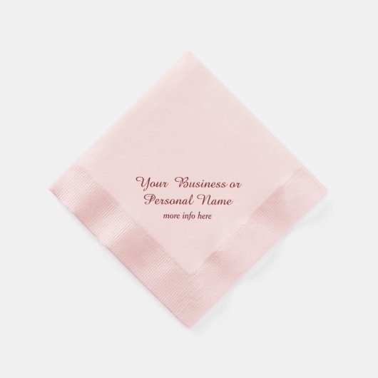 persoonlijke roze servetten (Hoek)