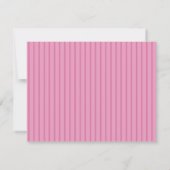 Persoonlijke Roze Streep Notitiekaartje (Achterkant)