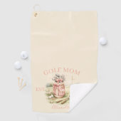 Persoonlijke Roze Strik Golf Moeder Golfhanddoek (Insitu)