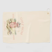 Persoonlijke Roze Strik Golf Moeder Golfhanddoek (Horizontaal)