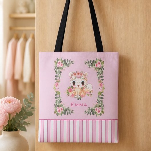 Persoonlijke Roze Tote Tas Baby Vos
