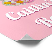 Persoonlijke roze Unicorn Girl's Room Poster (Hoek)