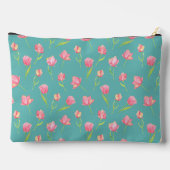 Persoonlijke Roze Waterverf Bloemen Etui (Achterkant)