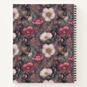 Persoonlijke Roze Wilde Bloementuin Notitieboek (Achterkant)
