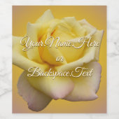 Persoonlijke Rozen flesetiketten Wijn Etiket (Enkel label)