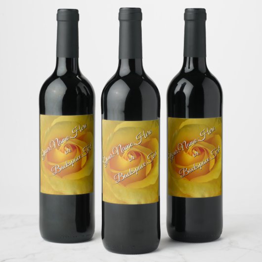 Persoonlijke Rozen flesetiketten Wijn Etiket (Flessen)