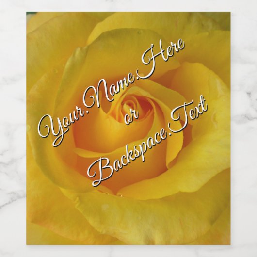 Persoonlijke Rozen flesetiketten Wijn Etiket (Enkel label)