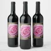 Persoonlijke rozenflessenlabels wijn etiket (Flessen)
