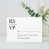 Persoonlijke RSVP kaart (Staand voorkant)