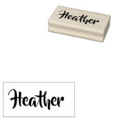 Persoonlijke rubber naamstempel rubberstempel (Gestempeld)