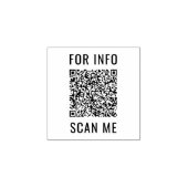 Persoonlijke rubberen stempel Uw QR-code scaninfo (Afrduk)